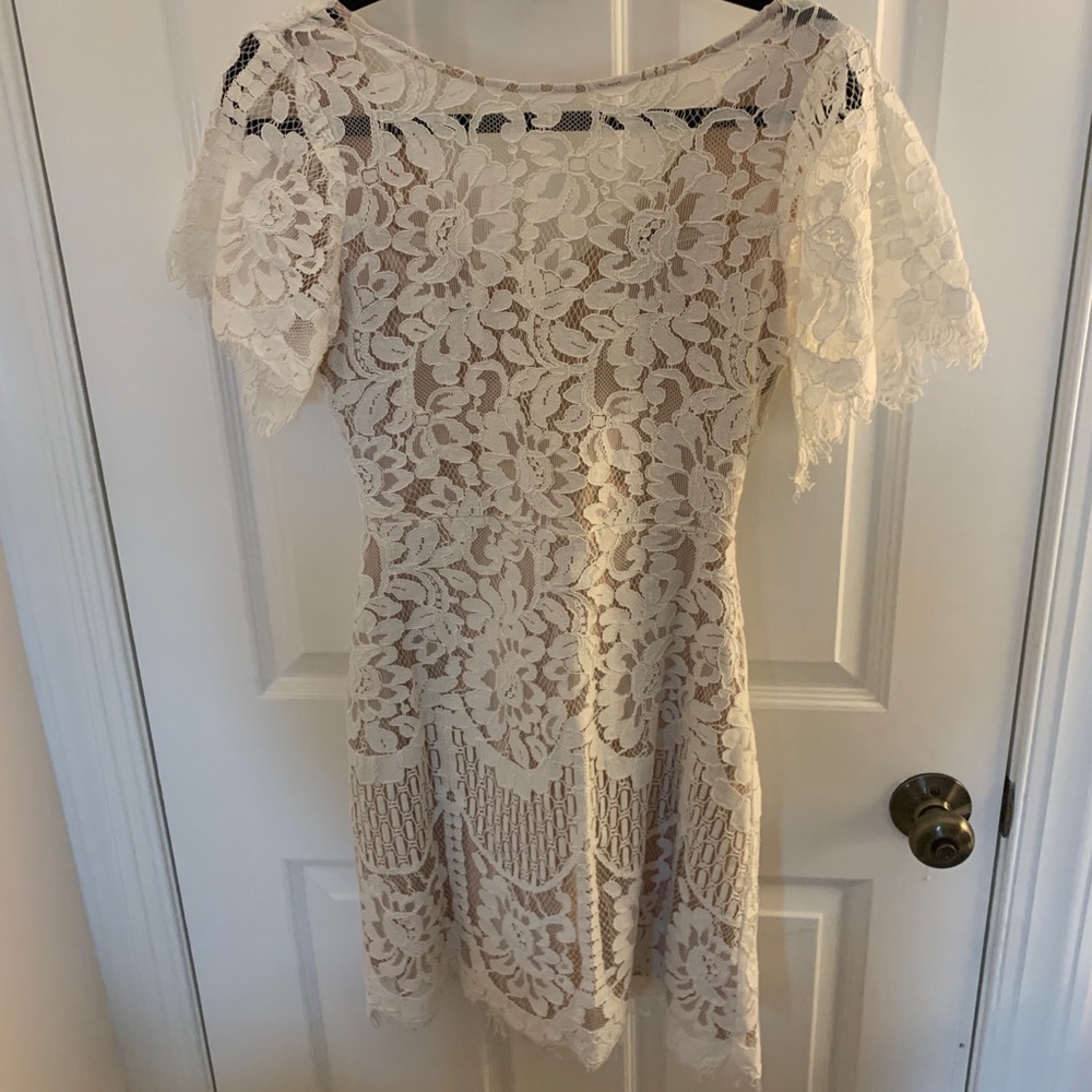 White lace dress